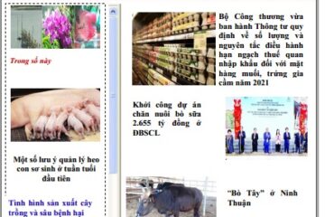 Bản tin Thông tin Khuyến nông và thị trường số 06