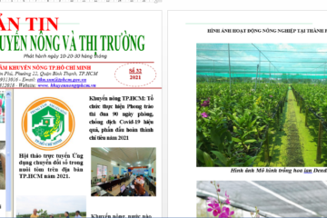 BẢN TIN KHUYẾN NÔNG VÀ THỊ TRƯỜNG SỐ 32, THÁNG 11 NĂM 2021