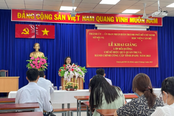 Thành phố Hồ Chí Minh: Khai giảng lớp bồi dưỡng chỉ số hiệu quả quản trị và hành chính công cấp tỉnh (PAPI) năm 2022
