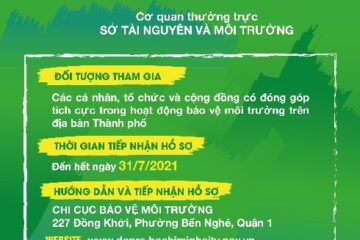 Thành phố Hồ Chí Minh: ban hành Quy chế Giải thưởng Môi trường Thành phố