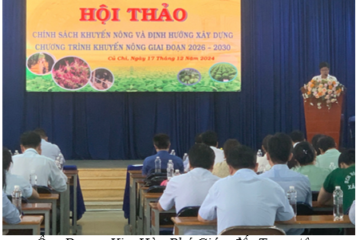 Hội thảo “Chính sách Khuyến nông và định hướng xây dựng Chương trình Khuyến nông giai đoạn 2026 – 2030” tại huyện Củ Chi