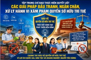 Tập trung chỉ đạo thực hiện quyết liệt các giải pháp đấu tranh, ngăn chặn, xử lý hành vi xâm phạm quyền sở hữu trí tuệ