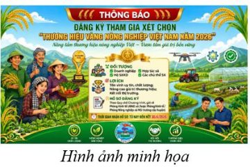  Chương trình xét, chọn “Thương hiệu vàng nông nghiệp Việt Nam năm 2026”