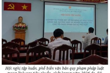 Hội nghị tập huấn, phổ biến văn bản quy phạm pháp luật trong lĩnh vực tiêu chuẩn, chất lượng năm 2026