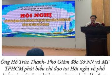 Sở Nông nghiệp và Môi trường tham mưu trình Hội đồng nhân dân Thành phố về ban hành “Nghị quyết quy định nội dung, mức chi được ngân sách nhà nước bảo đảm kinh phí hoặc hỗ trợ một phần kinh phí để thực hiện các dự án phát triển sản xuất giống chủ lực quốc gia và giống khác theo Quyết định số 703/QĐ-TTg ngày 28/5/2020 của Thủ tướng Chính phủ trên địa bàn Thành phố Hồ Chí Minh”
