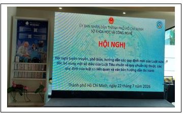 Hội nghị tập huấn, phổ biến văn bản quy phạm pháp luật  trong lĩnh vực tiêu chuẩn, chất lượng năm 2026