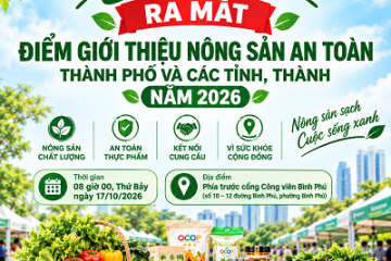 Bình Phú ra mắt Điểm giới thiệu nông sản an toàn  Thành phố và các tỉnh, thành năm 2026   