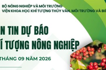 Bản tin dự báo khí tượng nông nghiệp số tháng 9/2026