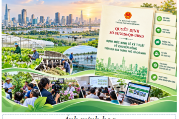 Thành phố Hồ Chí Minh ban hành định mức kinh tế kỹ thuật khuyến nông mới, đáp ứng yêu cầu phát triển nông nghiệp trong giai đoạn mới